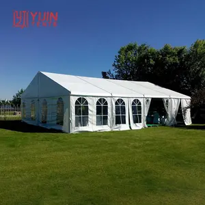 定制15m x 20m 15x30 10x50m尺寸的形状帐篷帐篷，用于婚礼派对活动，带防水和家具