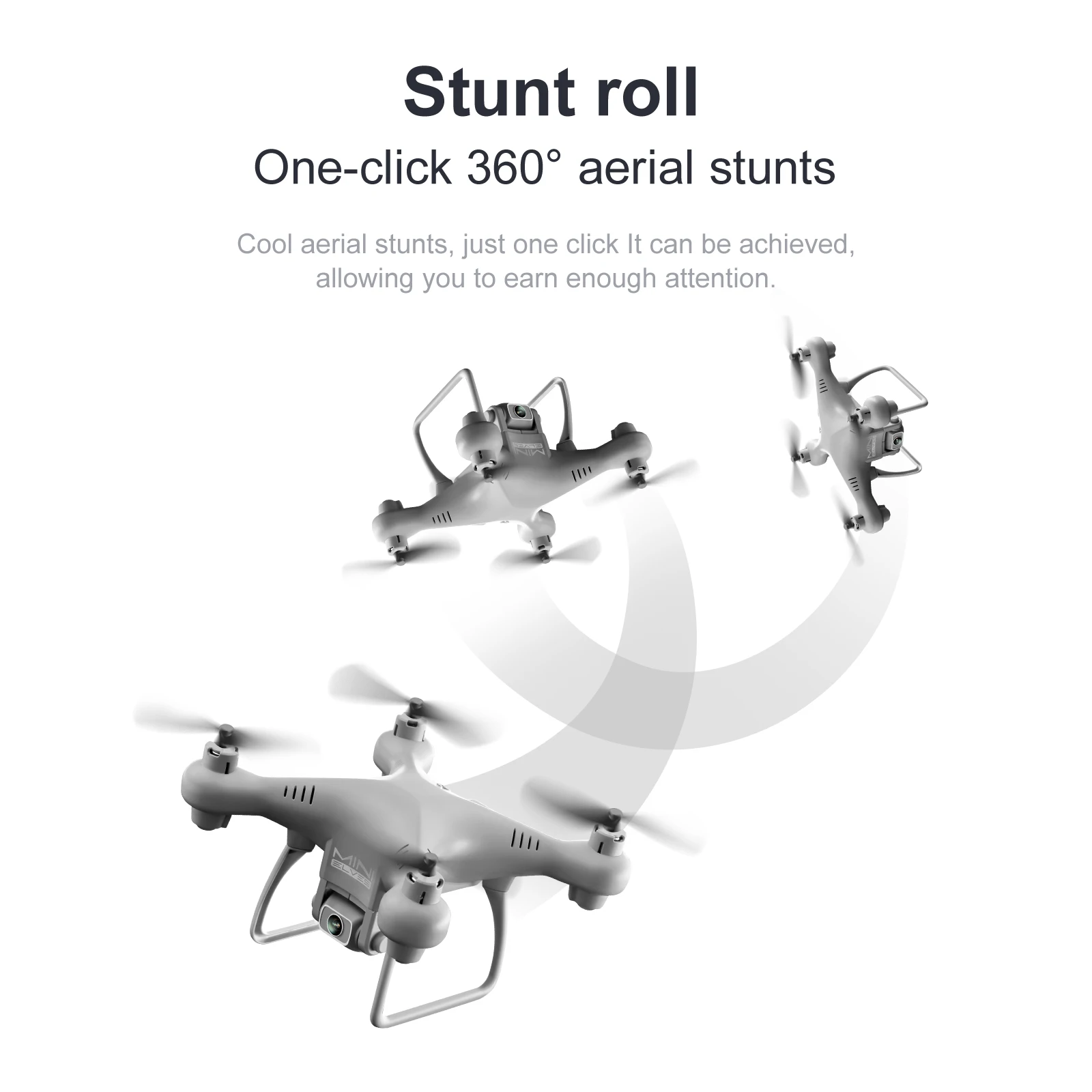 KY908 Mini Drone, stunt roll one-click 3609 aerial stunts, just one click