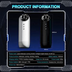 Gelas Masturbator otomatis penghisap pintar pria, mainan Vibrator pemanas pintar - Product Image 5
