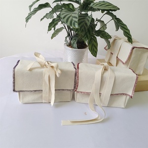 BSCI Custom Flap Cotton Fabric <b>Envelope</b> <b>Gift</b> Packaging Bags for Luxury Cloth Jewelry Cosmetic <b>Envelope</b> Dust Bag - Product Image 3