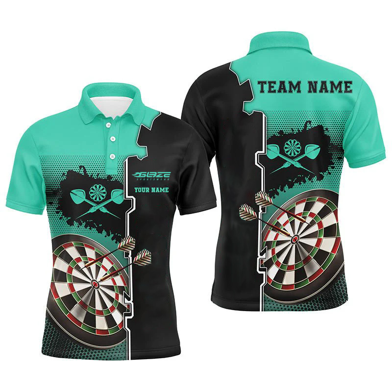 Men's Darts T-Shirt - Custom Name Printed, Dartboard Graphic Tee For Players & Fans - View #6