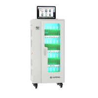 Chariot de rangement et de charge pour tablette et ordinateur portable avec porte en acrylique UV SYNC