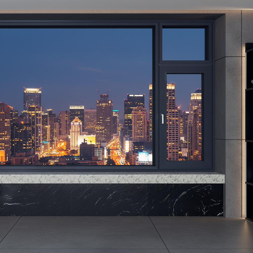 Aluminum Alloy Casement Window Thermal Break Soundproof Double Glazed ...
