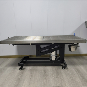 304 aço inoxidável animal dissecação mesa hidráulica animal operacional exame aliciamento tabela - Product Image 4