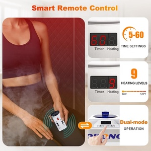 Sauna vapeur portable moderne en acrylique, tente de sauna à vapeur à commande informatique, chaise pliante, pour usage domestique, appartement, villa 1 - Product Image 3