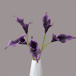 Lirios de Cala Artificiales en Oferta, Flores Artificiales de EVA de Larga Duración, Realistas para Decoración de Bodas y Hogar - Product Image 4