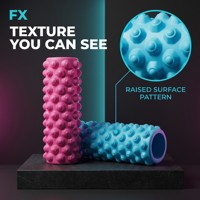 FX Yüksek Yoğunluklu Hafif ve Taşınabilir Egzersiz Köpük Rulosu Kas Ağrıları Derin Doku Masajı Yoga Pilates Spor Salonu Evde Fitness İçin