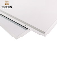 Venta al por mayor de aluminio personalizado de absorción de sonido Lay-In Clip-In 2x4 paneles de techo 4x8 azulejos de techo