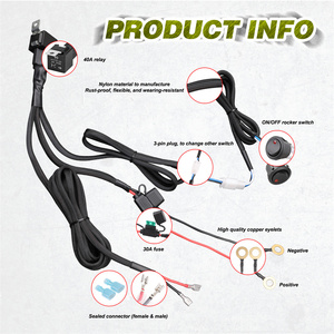 120 Wát Công suất điện không thấm nước khai thác cho LED 12V ánh sáng thanh đuôi ánh sáng ô tô điện dây nịt dây điện - Product Image 2