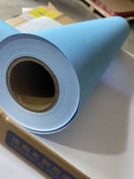 80GSM 36 ''* 50m rollo de papel de trazador azul Cad de un solo lado para dibujo arquitectónico