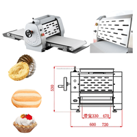 Machine à rouler la pâte professionnelle Aish Baladi pour l'aplatissement du Khobz et le traitement de la pâte Batbout