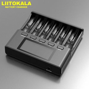 LiitoKala chargeur de Lii-S6 18650 chargeur 6 fentes détection de polarité automatique pour batterie Li-Ion 18650 26650 22650 16340 21700 NiMH AA AAA - Product Image 4