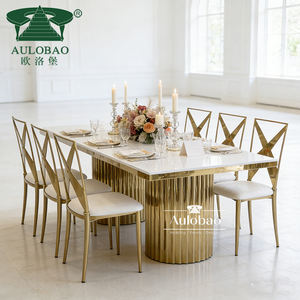 Mesa de Boda con Patas de Acero Inoxidable y Tablero de MDF, Soporte de Ingeniería, Compatibilidad Superior Versátil - Product Image 3