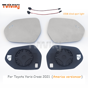 Espejo lateral izquierdo y derecho del coche para <span class=keywords><strong>Toyota</strong></span> <span class=keywords><strong>Yaris</strong></span> Cross <span class=keywords><strong>2021</strong></span> versión americana lateral con distancia de luz de punto ciego espejos de coche - Product Image 2