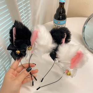 Fascia per Capelli con Orecchie di <span class=keywords><strong>Gatto</strong></span> e Volpe in Peluche, Accessorio Decorativo per Halloween e Natale - Product Image 1