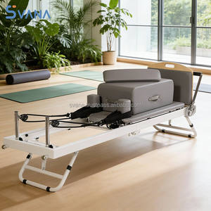 Système de résistance réglable, lisse et durable, lit de Pilates pliable en aluminium pour la salle de sport à domicile, la santé - Product Image 1