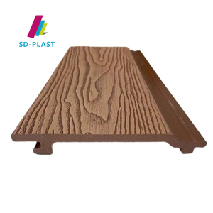 Gợn nước rõ ràng Acrylic WPC Panel tường 2.5-30 mét, CE chứng nhận chất lượng & Composite WPC bên ngoài valla Panel l-hình dạng góc - Product Image 2