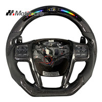 Volant intelligent en fibre de carbone véritable personnalisé avec palettes de changement de vitesse pour Chrysler 200, 200S, 300, 300C, 300S, Pacifica (2011-2015)