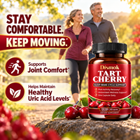 Capsules de cerise amère en gros OEM 700mg – Complément personnalisé sous marque privée pour des niveaux sains d'acide urique et des articulations en bonne santé