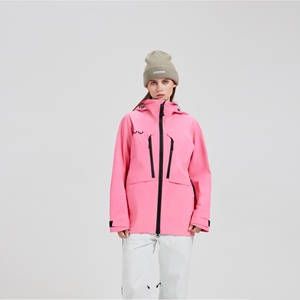 Hochwertige 3L Hardshell Wasserdichte Winddichte Skijacke für Herren Damen, Warme <span class=keywords><strong>Winter</strong></span> Wander Jacke mit Kapuze und Reißverschluss, Übergröße, OEM Sport - Product Image 1