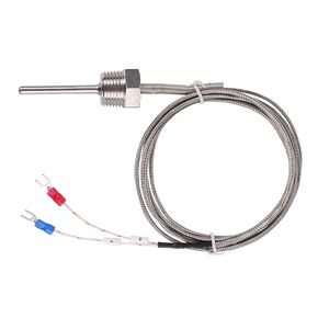 Capteur thermocouple de type K haute température M6/M8 étanche, précision 0,5°C, câble de 2m, personnalisable OEM/ODM - Product Image 2