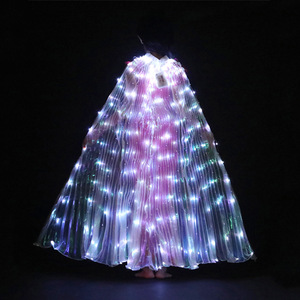 Adults kanatları LED Glow melek kanatları yetişkinler için çocuklar için teleskopik sopa ramazan sevgililer günü için oryantal dans mezuniyet - Product Image 6