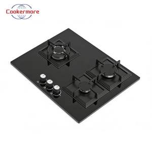 Table <span class=keywords><strong>de</strong></span> <span class=keywords><strong>cuisson</strong></span> à <span class=keywords><strong>gaz</strong></span> encastrable double foyer, surface en verre, allumage électronique, protection anti-extinction <span class=keywords><strong>de</strong></span> flamme, <span class=keywords><strong>gaz</strong></span> naturel/<span class=keywords><strong>propane</strong></span>, noir - Product Image 1