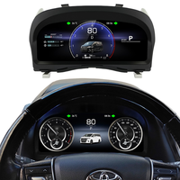Untuk Toyota Alphard Vellfire AH30 2015-2022 LCD Digital Dashboard Instrumen 12.3" Layar Penuh Speedometer Upgrade Carplay Linux