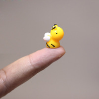 Bricolage de figurines de jardin féerique, MIni modèle d'abeille mignon, accessoires de Terrarium, figurine d'animal, jouet pour enfants, cadeau, plantes en pot, décor