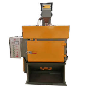 Machine de sablage à billes de haute qualité avec moteur électrique PLC et boîte de vitesses pour le nettoyage des surfaces métalliques, le polissage, l'ébavurage et le sablage à la billes d'acier - Product Image 1