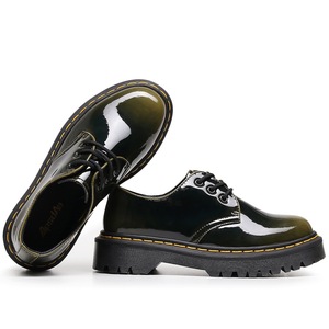Nouvelles bottes à plateforme pour femmes, bout rond, grande taille, en <span class=keywords><strong>cuir</strong></span> véritable, chaussures épaisses pour femmes, bottines pour femmes, style universitaire - Product Image 4