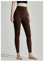 Pantalon de yoga moulant pour fitness et sport, séchage rapide, taille haute élastique, en nylon, pour Pilates et yoga