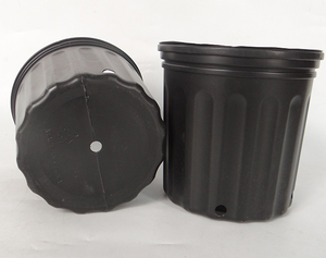 Pot de fleurs en plastique PP souple noir écologique, moulé par soufflage, pour jardin domestique, non revêtu, modèle JN, neuf, fourni par l'usine - Product Image 5