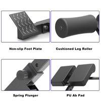 Chaise romaine multifonctionnelle pliable et réglable en acier allié pour les extensions dorsales et les exercices abdominaux à domicile