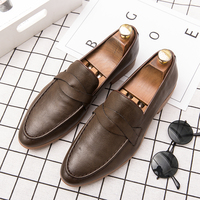 Bestseller 2026 Sommer Hochwertige Modische Slip-on Bestickte Großhandels-Leder-Oxfords Business-Anzug-Loafer-Schuhe