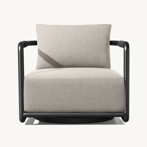 Sassanid exterior nueva llegada bambú inspirado Patio jardín Muebles <span class=keywords><strong>Maro</strong></span> aluminio giratorio sillón - Product Image 3