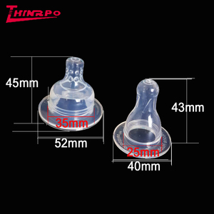 Tétine en <span class=keywords><strong>silicone</strong></span> de taille standard 50 mm <span class=keywords><strong>ou</strong></span> 40 mm de diamètre, tétine transparente en <span class=keywords><strong>silicone</strong></span> LSR pour biberon - Product Image 2