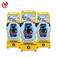 Machine de jeu d'arcade de voiture de course 3D simulateur Kids Outrun Construction en métal langue anglaise Amusement avec grue de boxe