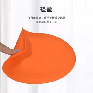Disque volant en silicone personnalisé pour chien, 20 cm, pour le golf, jeu professionnel en extérieur, sport, disque volant qui brille dans le noir - Product Image 2