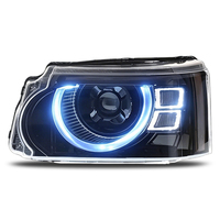 Phare avant modifié pour Range Rover Sport 2010-2013, style Defender, avec lentille LED et feux de jour, ensemble de phares de voiture amélioré