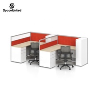 SpaceUnited Mobilier de bureau de luxe Poste de travail modulaire pour deux personnes