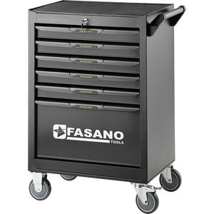 Fasano Tools 6 <b>Drawer</b> Rolling Tool Cart With Lock And Casters For <b>Workshop</b> Use - Product Image 1