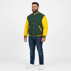 Factory wear Custom Color <b>Long</b> Sleeve Patch varsity <b>jacket</b> Streetwear Custom Chenille Embroidery Letterman Varsity <b>Jacket</b> - Product Image 1