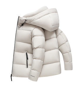 Nueva Chaqueta de Plumón con Capucha para Hombre, Invierno, Impermeable, Transpirable, Tallas Grandes, Estilo Casual, Cierre Frontal con Cremallera, Logotipo en la Espalda - Product Image 6
