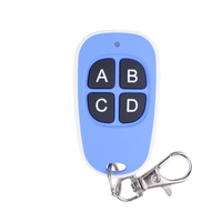 Control Remoto Inalámbrico RF Azul de 4 Canales, 433mhz, Tipo Duplicado, 1 Año de Garantía para Puerta Eléctrica, Control Remoto de Repuesto