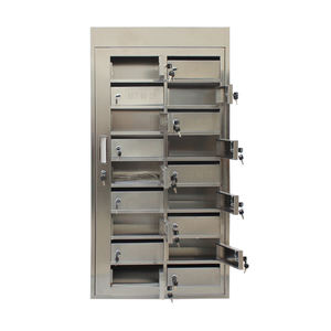 Boîtes <span class=keywords><strong>aux</strong></span> <span class=keywords><strong>lettres</strong></span> modernes à ouverture frontale, murales, pour appartements, bureaux, 18 <span class=keywords><strong>portes</strong></span>, verrouillables, pré-assemblées, en acier inoxydable - Product Image 2