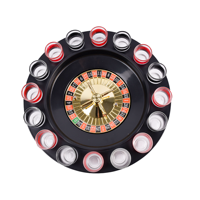 Jeu de roulette russe avec verres à shot pour une activité de fête amusante et livraison rapide