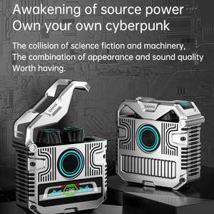 Nouveau design V5.5 Power Bank Mecha écouteur 2024 suppression de bruit dans les écouteurs sans fil petit casque casque GQ-11 - Product Image 2