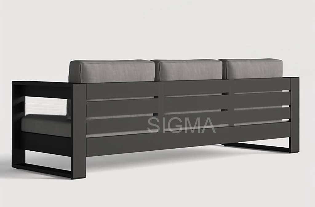 Luxury Villa Courtyard Modern Design Furniture Sofa Set Metal Aluminium Outdoor Furniture