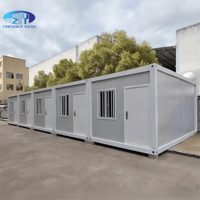 Maison préfabriquée en conteneur modulaire, mini-maison de 20 pieds, détachable, personnalisable, kit de maison mobile préfabriquée